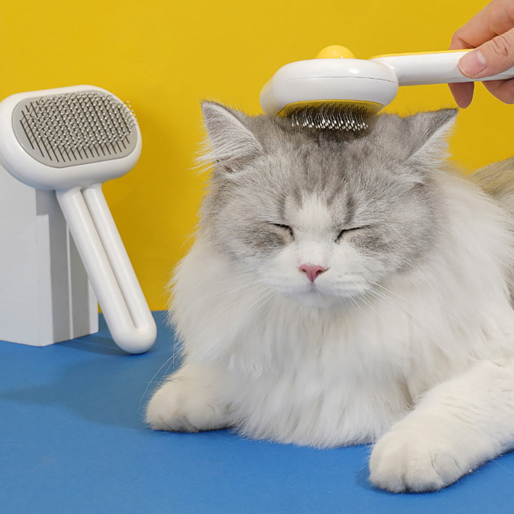 One-Click Self-Cleaning Pet Brush