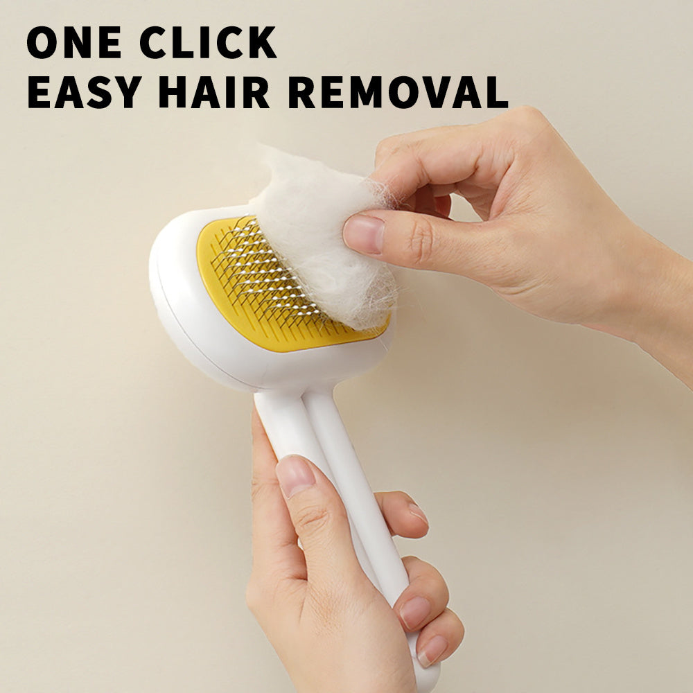One-Click Self-Cleaning Pet Brush