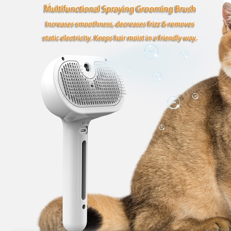 One-Click Self-Cleaning Pet Brush