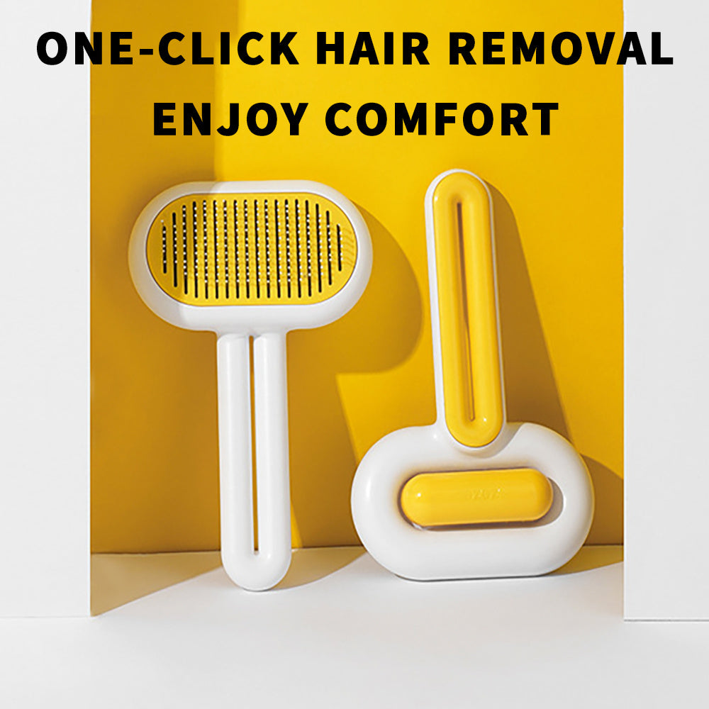One-Click Self-Cleaning Pet Brush