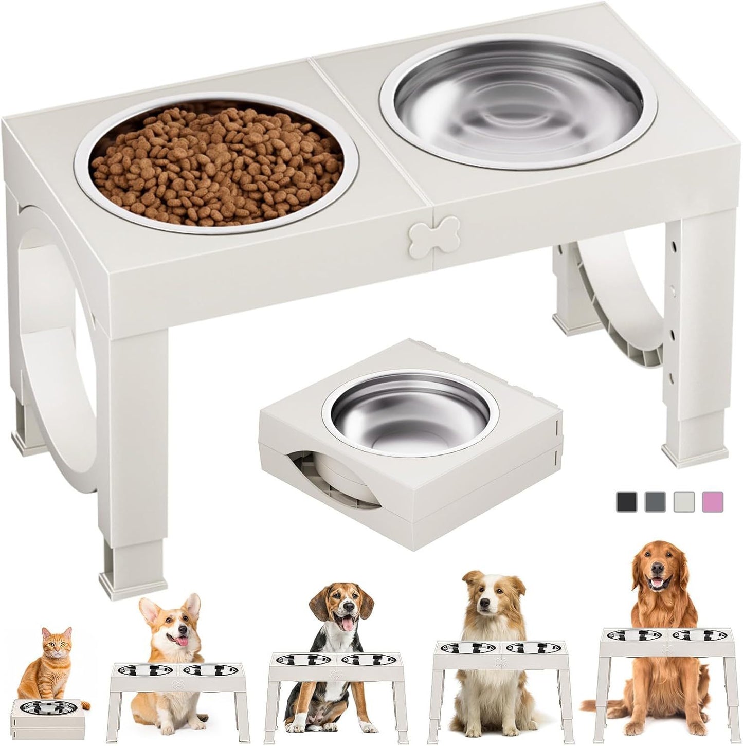 Adjustable Comfort Dog Feeding Stand