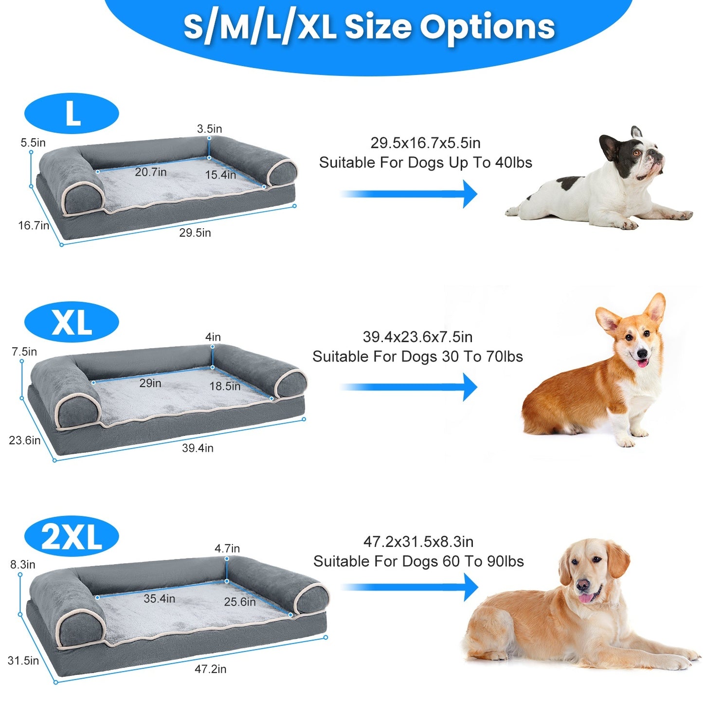 Ultra Soft Dog Sofa Bed