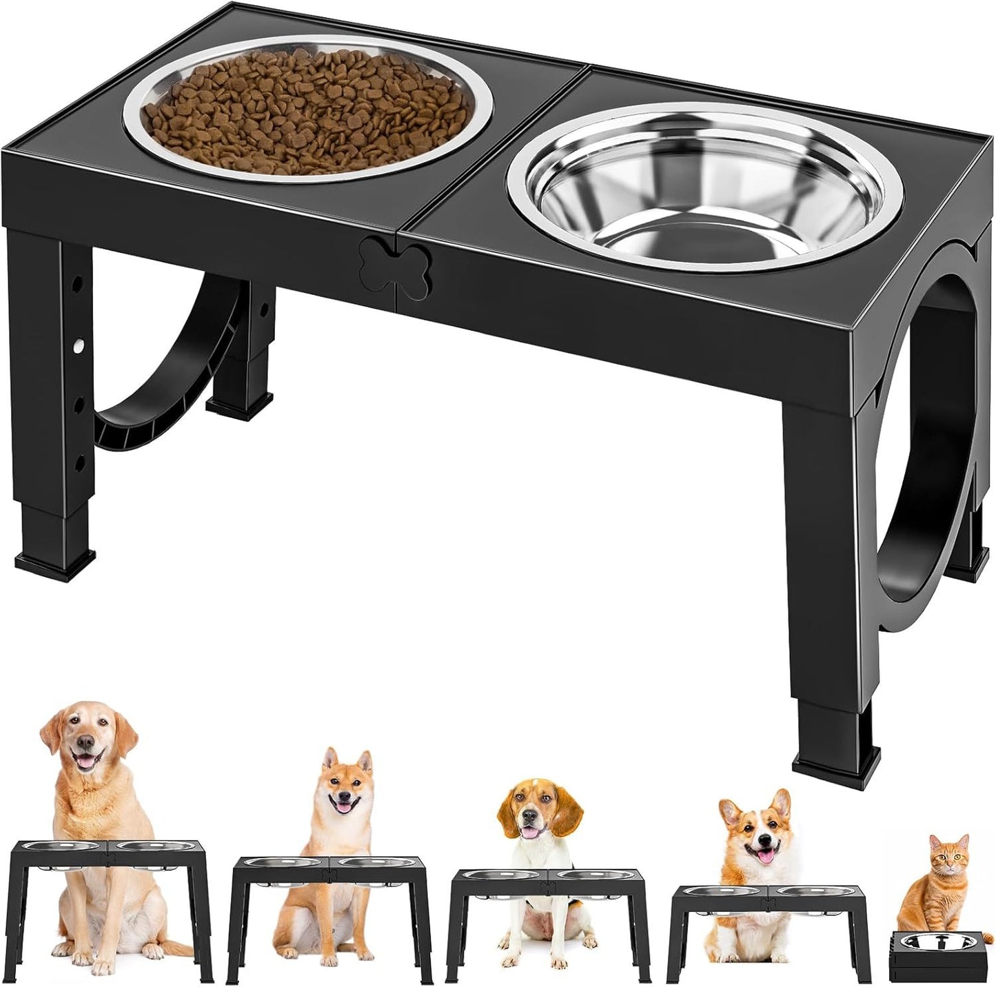 Adjustable Comfort Dog Feeding Stand
